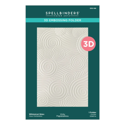 3D Embossingfolder, Whimsical Skies - Spellbinders