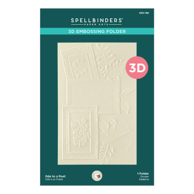 3D Embossingfolder, Ode to a Poet - Spellbinders