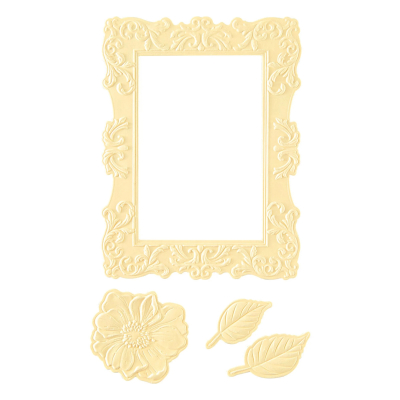 Greenwich Market Frame, 3D Embossingfolder mit Stanzen - Spellbinders