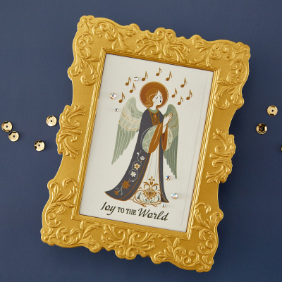 Greenwich Market Frame, 3D Embossingfolder mit Stanzen - Spellbinders