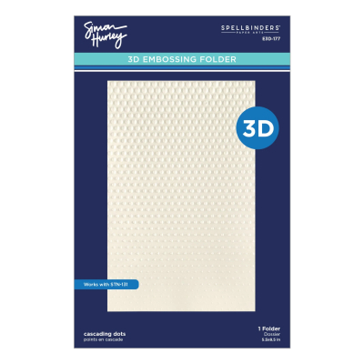 3D Embossingfolder, Cascading Dots - Spellbinders (Simon Hurley)
