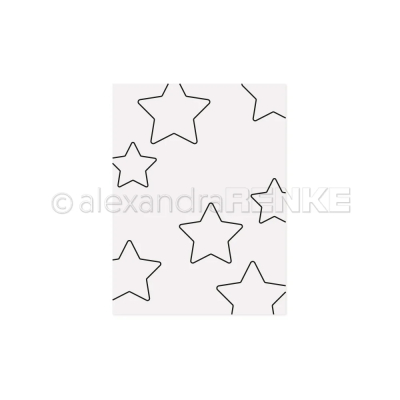 Sterne Outline, Prägeschablone - Alexandra Renke