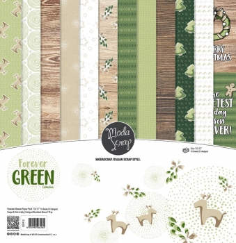 Forever Green 12x12 Paperpack - ModaScrap