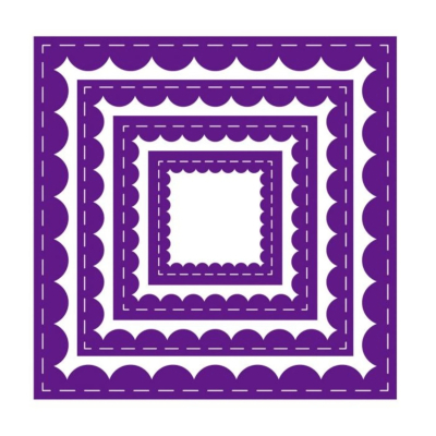 Inverted Stitched Scallop Square, Stanze - Crafter's Companion