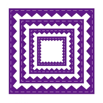 Preview: Inverted Stitched Zigzag Square, Stanze - Gemini