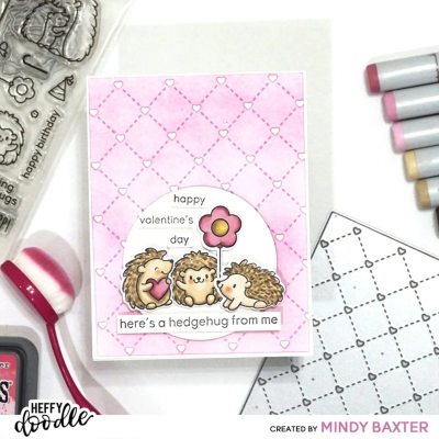 Quilted Heart Background, Stanze - Heffy Doodle