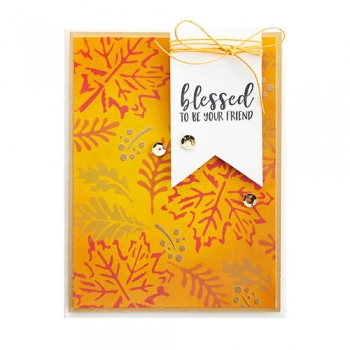 Four Layer Leaves, Schablone - Fun Stampers Journey