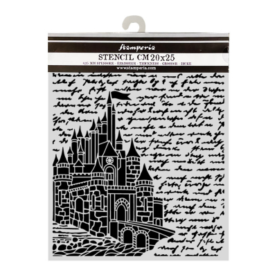Wonderland - Castle, Schablone - Stamperia