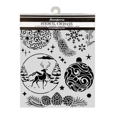 Christmas Balls, Schablone - Stamperia