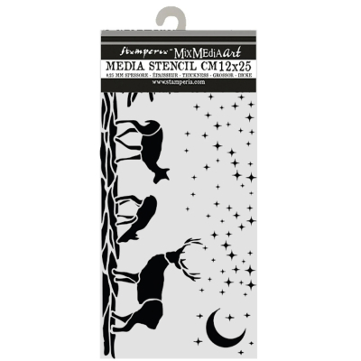 Christmas Deers, Schablone - Stamperia