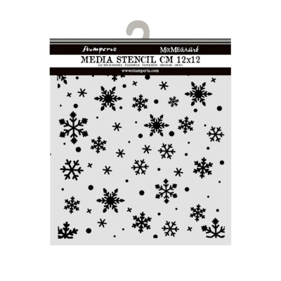 Snowflakes Pattern, Schablone - Stamperia