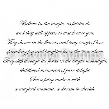 See A Fairy Make A Wish, Clearstamp - Lavinia Stamps