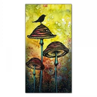 Snailcap Mushrooms, Clearstamp - Lavinia Stamps