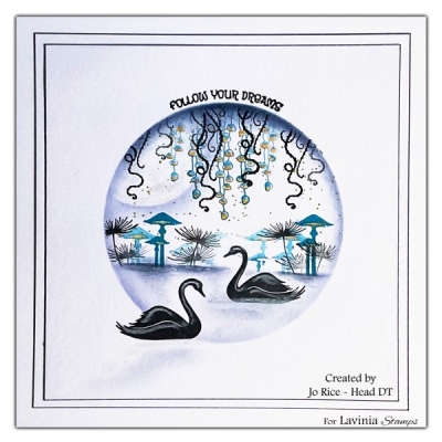 Swans, Clearstamp - Lavinia Stamps