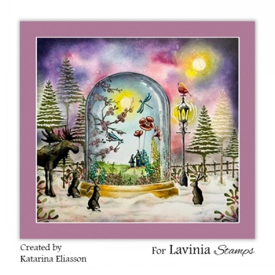 Snowy Fir Tree Small, Clearstamp - Lavinia Stamps