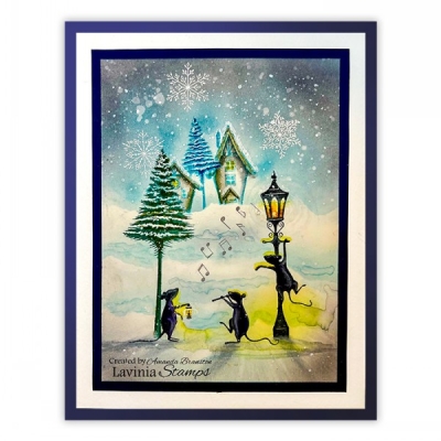 Snowy Fir Tree, Clearstamp - Lavinia Stamps