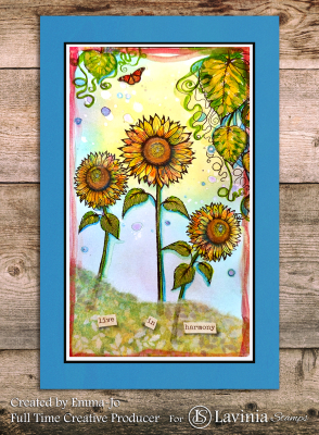 Open Sunflower, Clearstamp - Lavinia Stamps