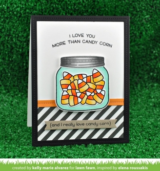 How You Bean? Candy Corn Add-On, Stempel - Lawn Fawn