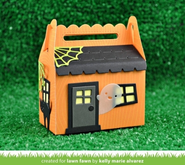 Scalloped Treat Box Haunted House Add-on, Stanze - Lawn Fawn