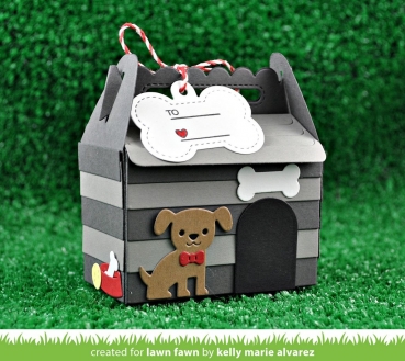 Scalloped Treat Box Dog House Add-On, Stanze - Lawn Fawn