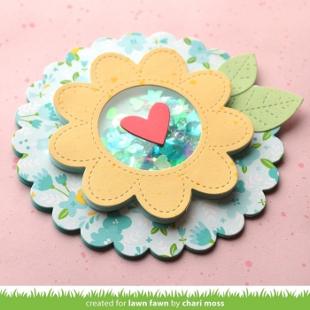 Outiside Stitched Flower, Stanze - Lawn Fawn