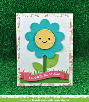 Outiside Stitched Flower, Stanze - Lawn Fawn