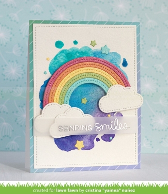 Stitched Rainbow, Stanze - Lawn Fawn