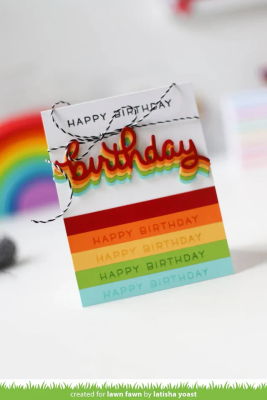 Preview: Scripty Birthday, Stanze - Lawn Fawn