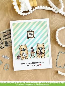 Germ-Free Bear, Clearstamp - Lawn Fawn