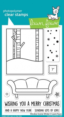 Window Scene Winter, Clearstamp - Lawn Fawn
