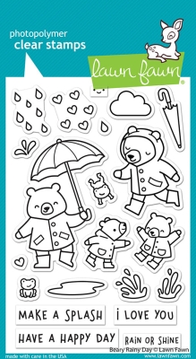 Beary Rainy Day, Clearstamp - Lawn Fawn