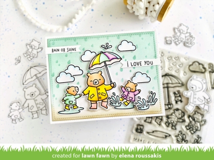 Beary Rainy Day, Clearstamp - Lawn Fawn