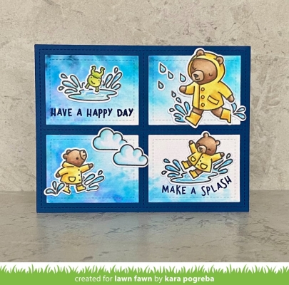 Beary Rainy Day, Clearstamp - Lawn Fawn