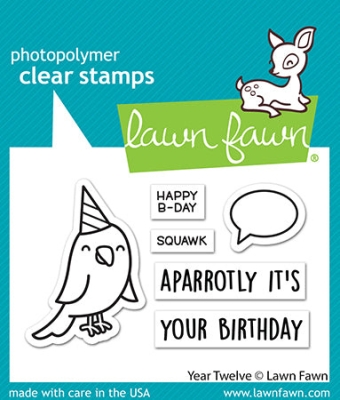 Year Twelve, Clearstamp - Lawn Fawn