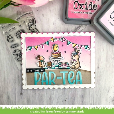 Tea-rrific Day Add-On, Clearstamp - Lawn Fawn