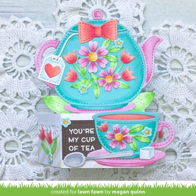 Stitched Teacup, Stanze - Lawn Fawn