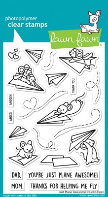 Just Plane Awesome, Clearstamp - Lawn Fawn