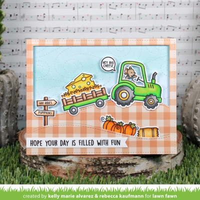 Hay There, Hayrides!, Clearstamp - Lawn Fawn