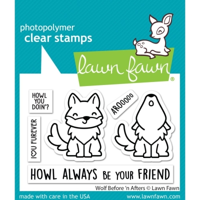 Wolf Before'n Afters, Clearstamp - Lawn Fawn