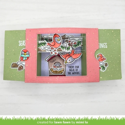 Winter Birds Add-On, Clearstamp - Lawn Fawn