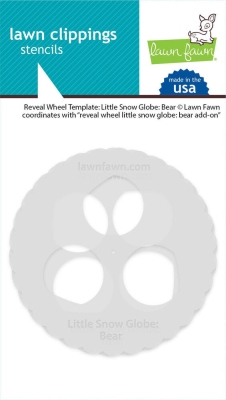 Reveal Wheel Template Little Snow Globe: Bear - Lawn Fawn