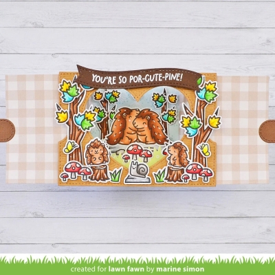 Ta-Da! Diorama! Heart Window Add-On, Stanze - Lawn Fawn
