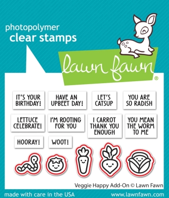 Veggie Happy Add-On, Stanze - Lawn Fawn
