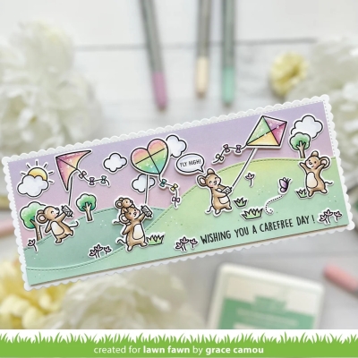 Whoosh, Kites!, Clearstamp - Lawn Fawn