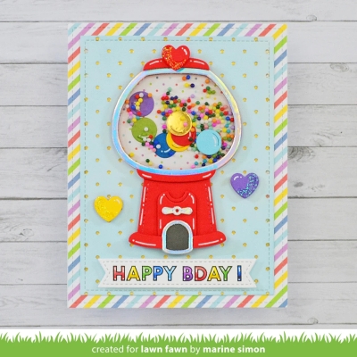 Build-A-Gumball Machine, Stanze - Lawn Fawn