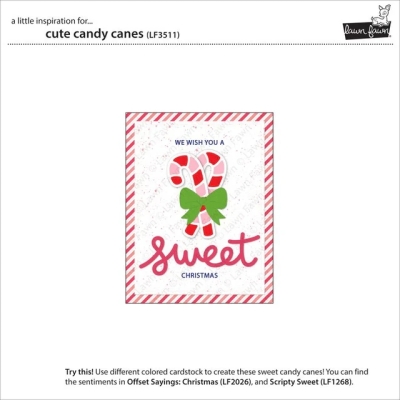 Cute Candy Canes, Stanze - Lawn Fawn