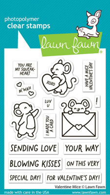 Valentine Mice, Clearstamp - Lawn Fawn