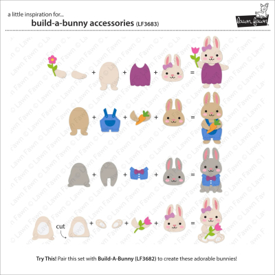 Preview: Build-A-Bunny Accessories, Stanze - Lawn Fawn