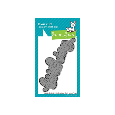 Scripty Birthday Outline Add-On, Stanze - Lawn Fawn