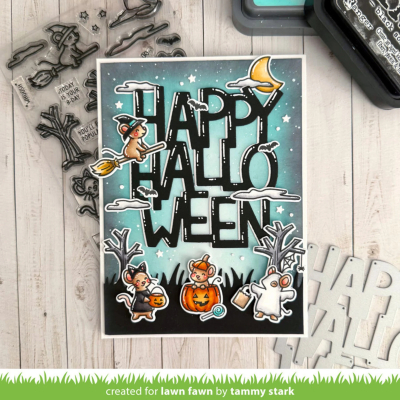 Giant Happy Halloween Portrait, Stanze - Lawn Fawn